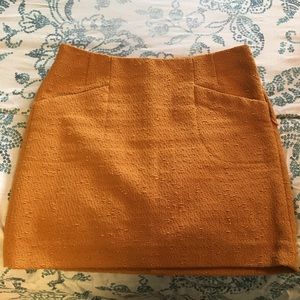 Limited - gold mini skirt (size 4)